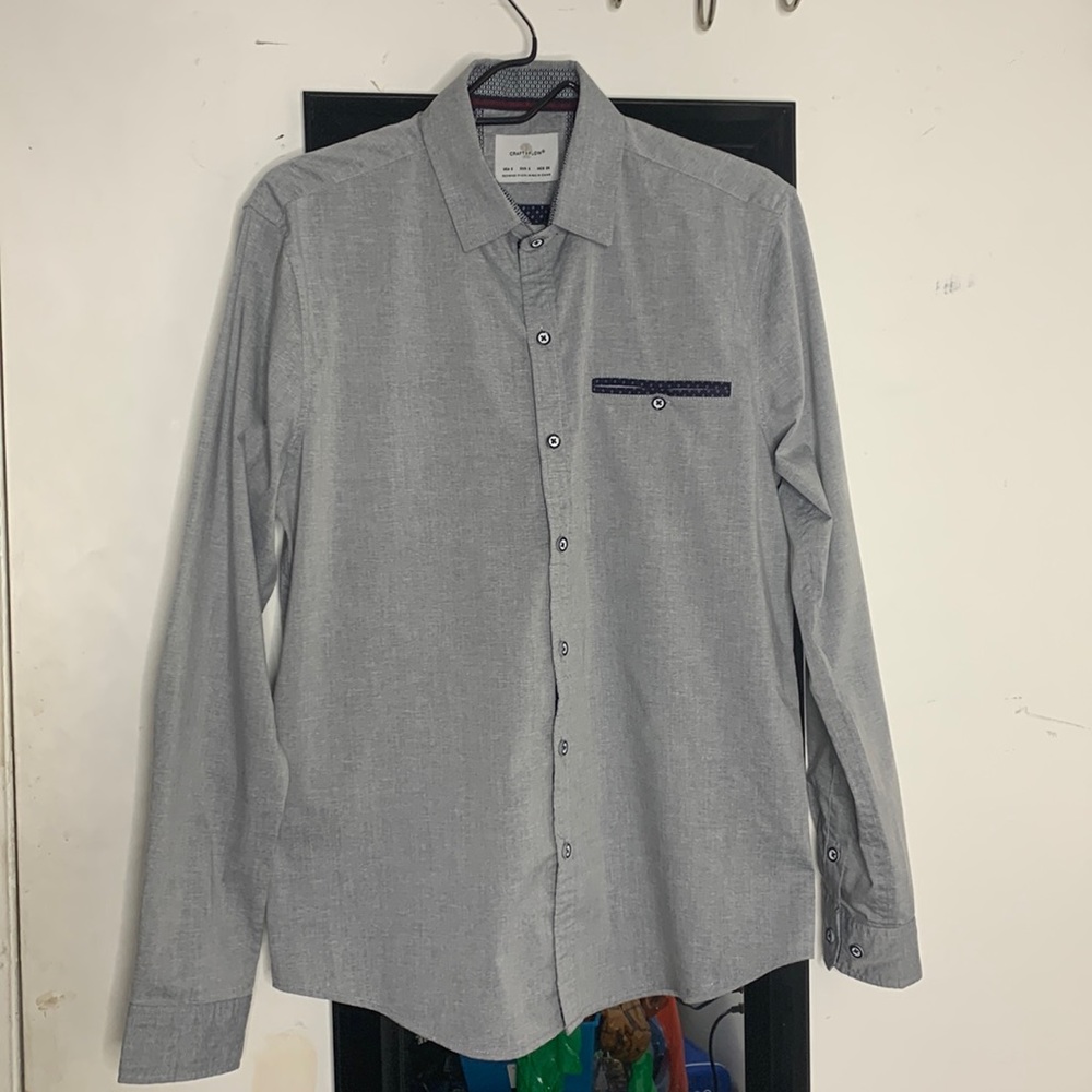 Craft+Flow Small Gray Dress Shirt